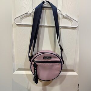 Nautica Blush and Navy Round Crossbody Bag